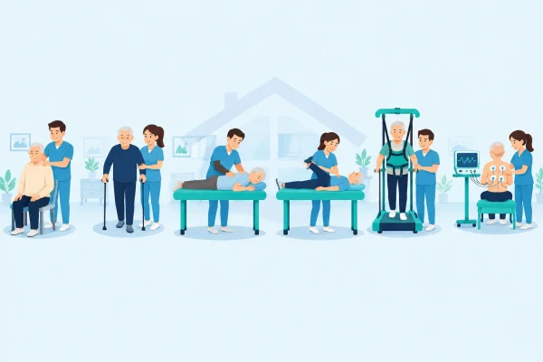 فیزیوتراپی در منزل با تجهیزات